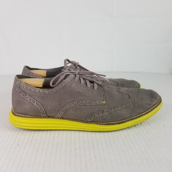 Cole Haan Other - Cole Haan Mens 13 M Gray Canvas Oxford Shoes